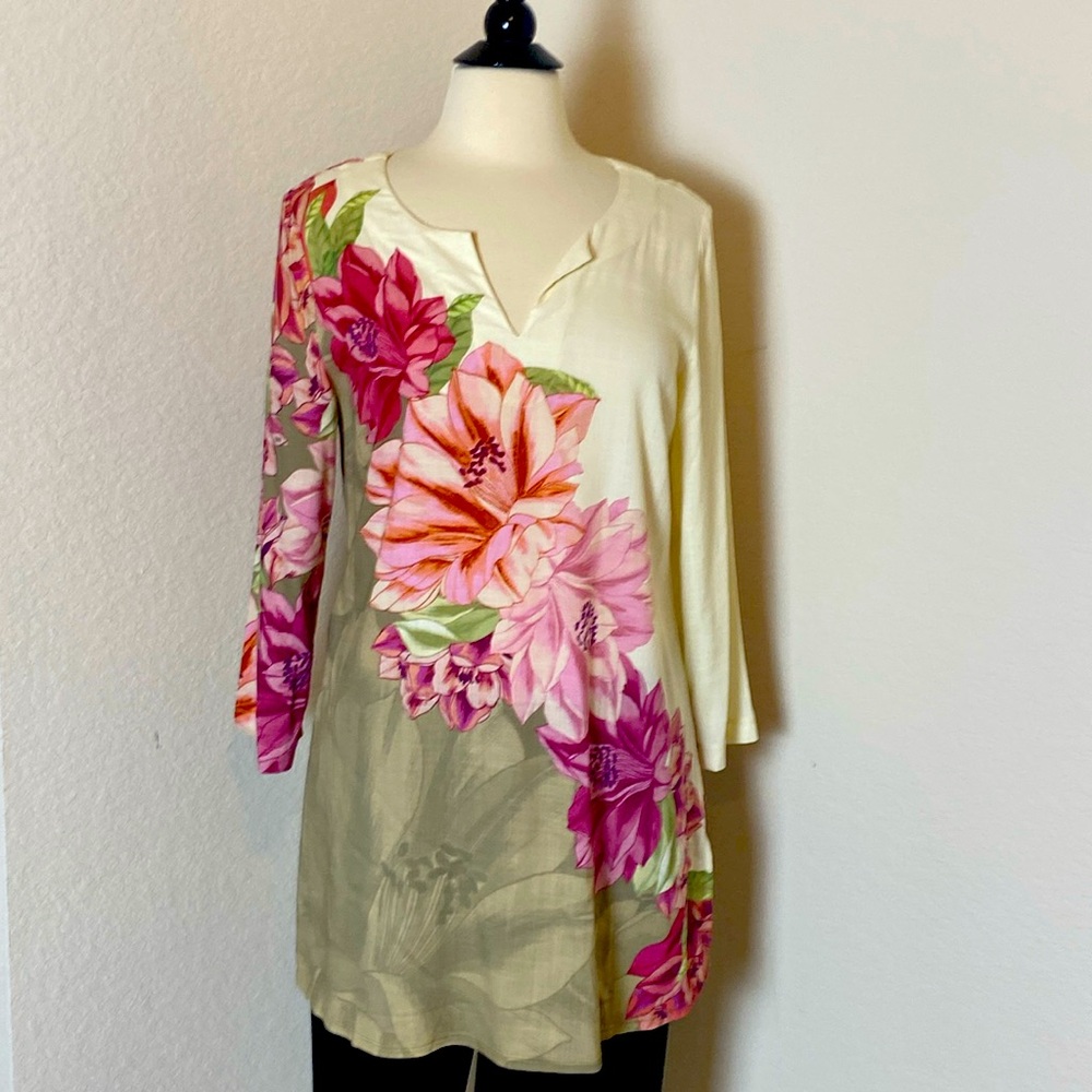Soft Surroundings floral tunic